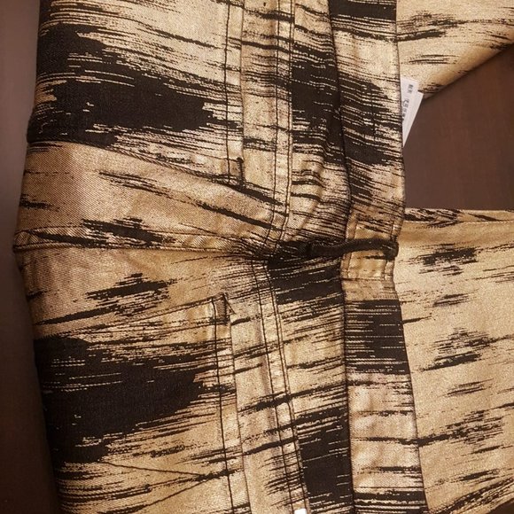 Guess Marciano Dull Gold and Black Skinny Pants - Picture 4 of 6